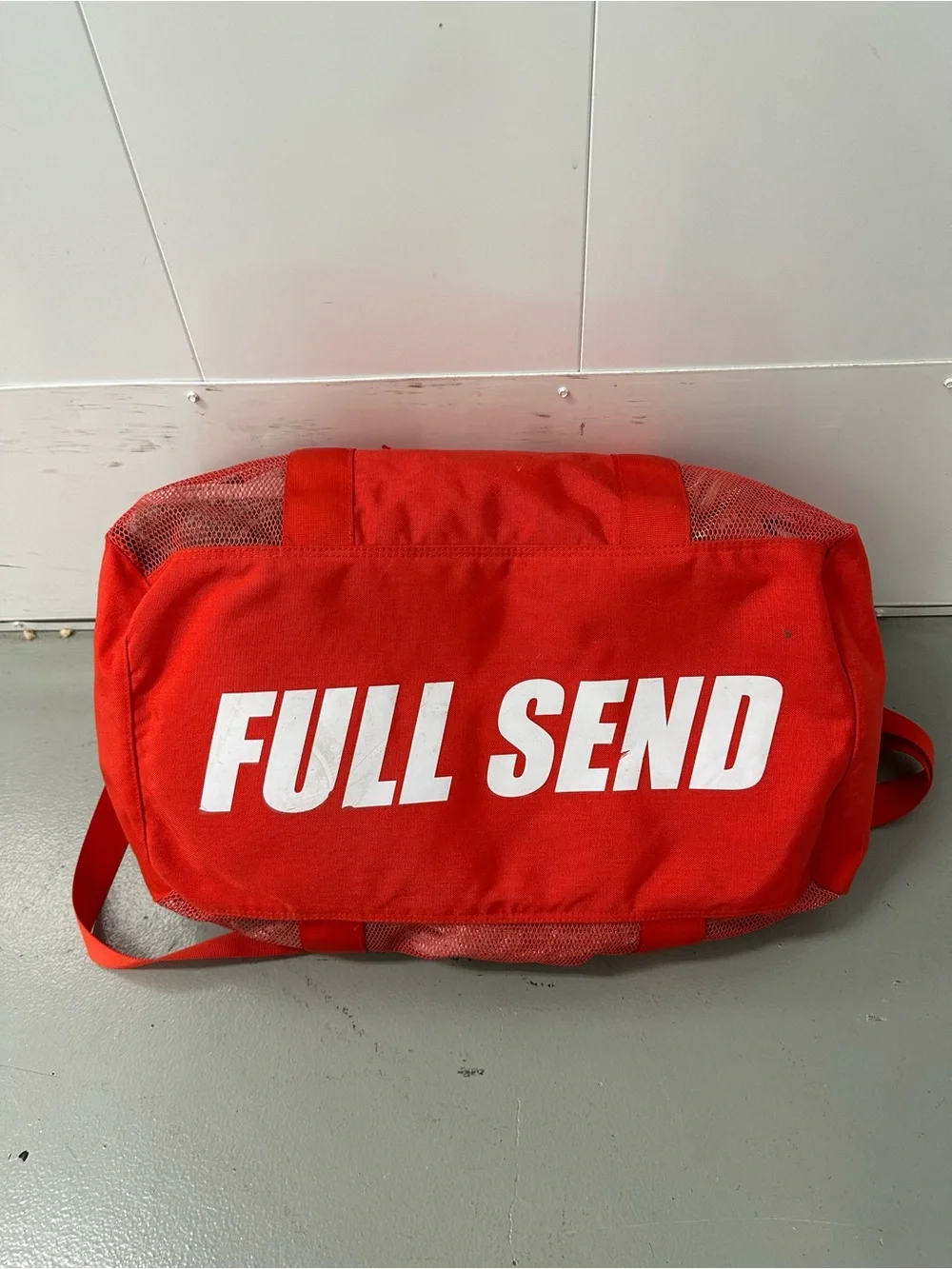 Full Send Mesh Duffel Bag w/ Shoulder Strap